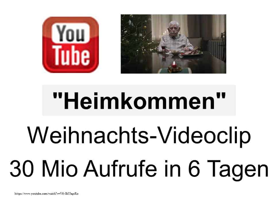 Videoclip Heimkommen - Heimkommen Edeka Werbung - emotionales Video Marketing - Storytelling im Marketing - viraler Weihnachtsclip Analyse