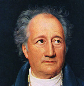 Grafische Darstellung von „Goethe“, eingesetzt als aufmerksamkeitsstarkes Keyvisual für Goethe-bezogene Inhalte auf der Website.