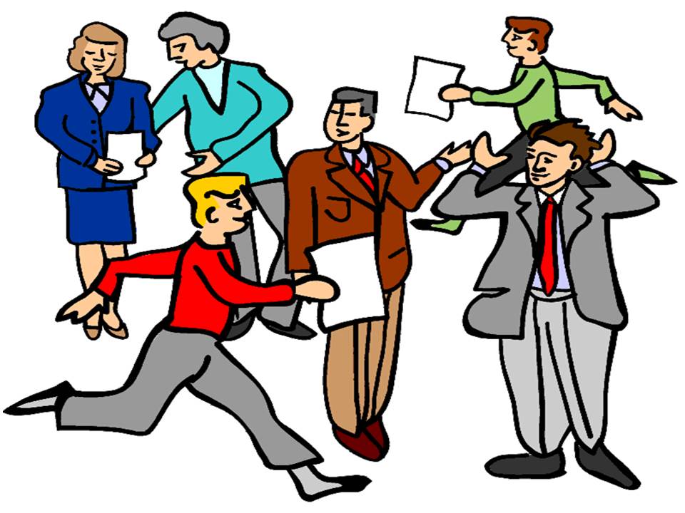 Eine Gruppe von Menschen, Grafik zum Thema "In welcher Firma arbeiten Sie?"