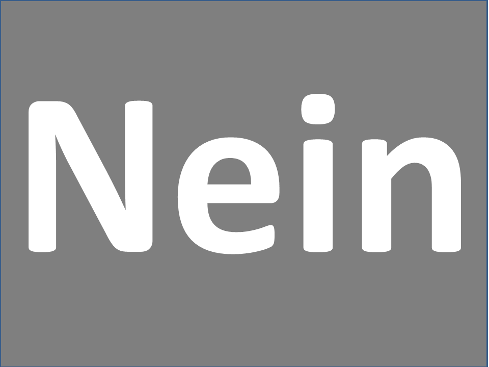 Grafik zum Thema "Nein-sagen".